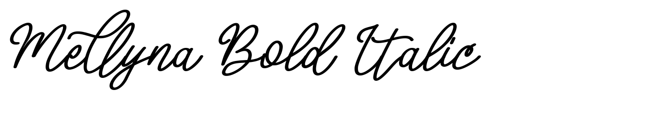 Mellyna Bold Italic